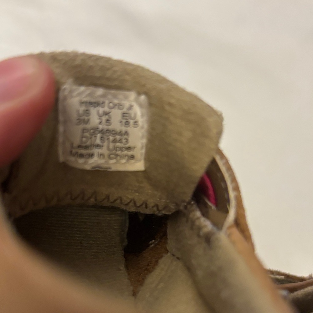 Sperry Kids Tan Leather Moccasins with Cream Rope Laces - Picture 7 of 7